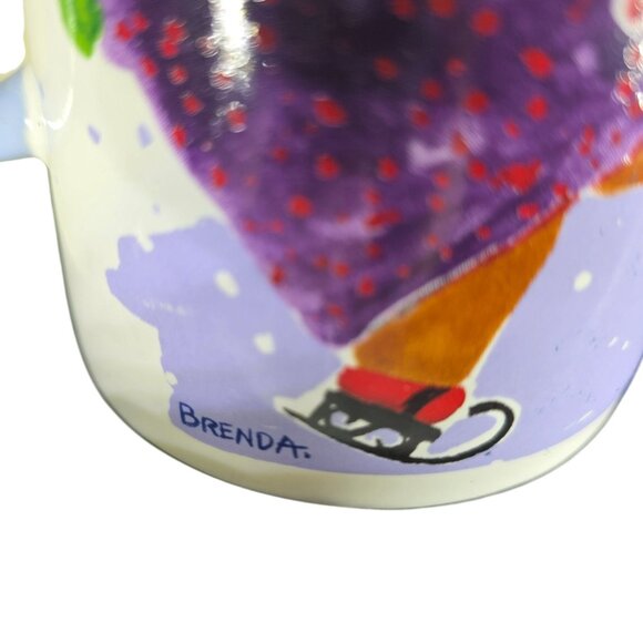 Pfaltzgraff Designer Collection mug coffee cup Winter Ice Skating children - Picture 4 of 7